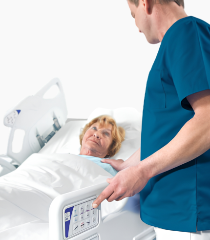 B&CS - Arjo Enterprise 9000X Nurse and patient